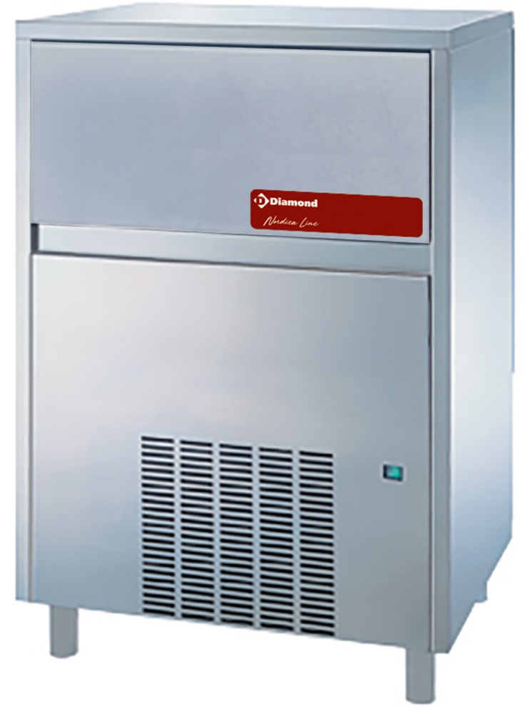 Machine à glaçons professionnelle plats 7 g avec réserve production 105 kg/24h - ICEV250A-R2 - Diamond