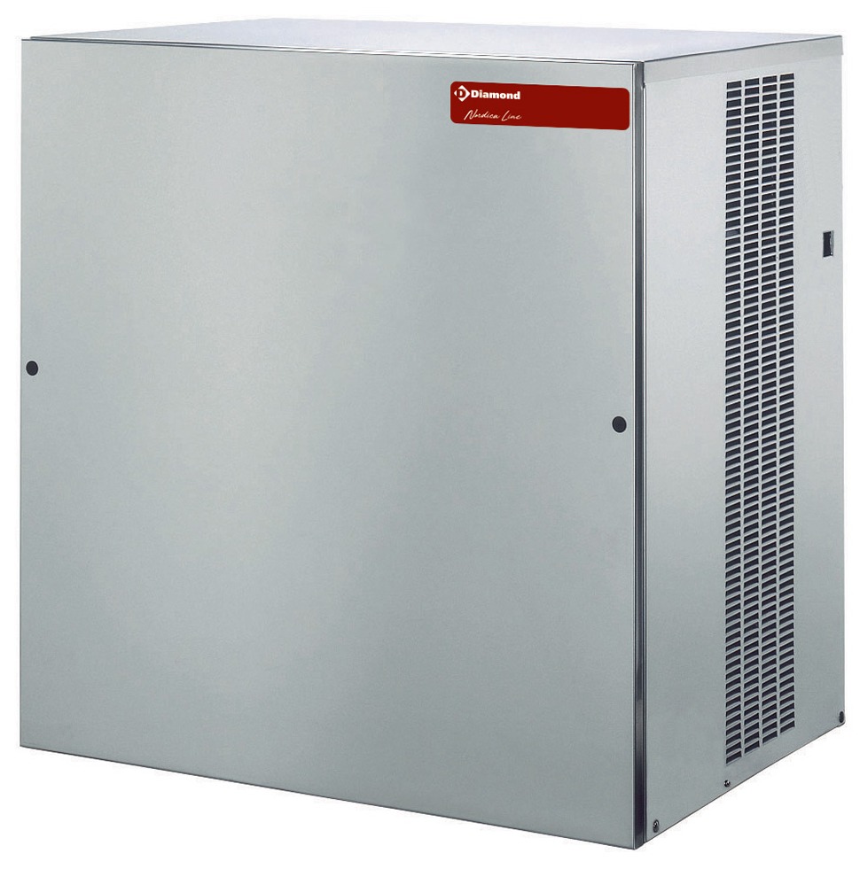 Tête de production professionnelle glaçons plats 7 g 400 kg/24h sans réserve - ICEV900A - Diamond