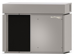 Machine à glaçons professionnelle à écailles plates condenseur à air sans réserve système à couteau rotatif triphasé 620 kg/24h - MGESP600A - Eurfrigor