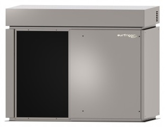Machine à glaçons professionnelle à écailles plates condenseur à air sans réserve système à couteau rotatif triphasé 900 kg/24h - MGESP900A - Eurfrigor