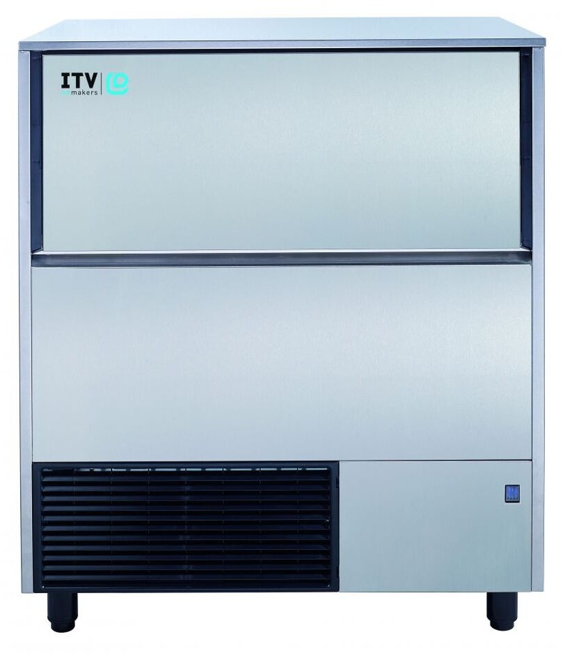 Machine à glaçons professionnelle à glaçons creux avec réserve de 50 kg et production de 122 kg - Q130A - ITV