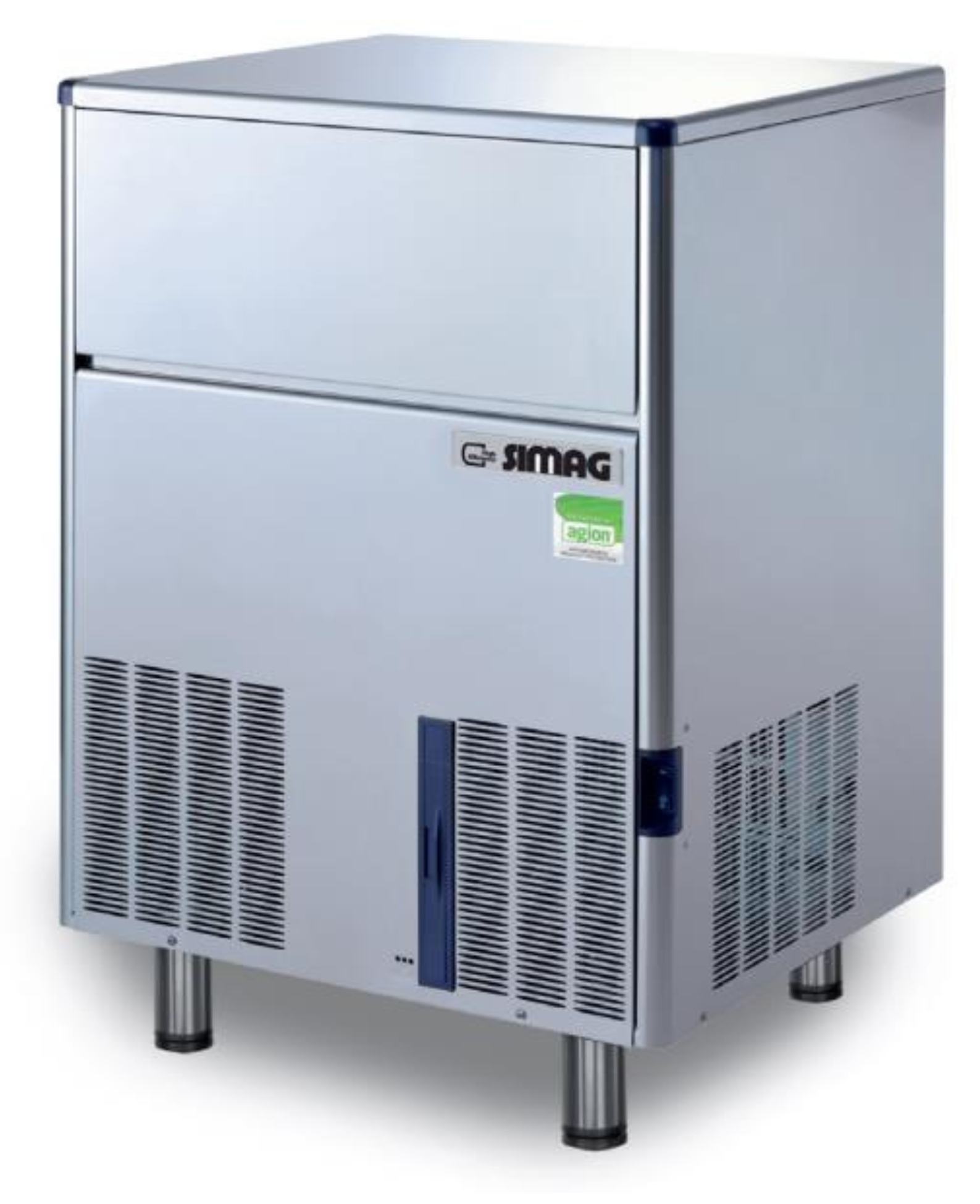 Machine à glaçons creux professionnelle avec réserve 33 kg production 100 kg/24 h - SDH 100 A