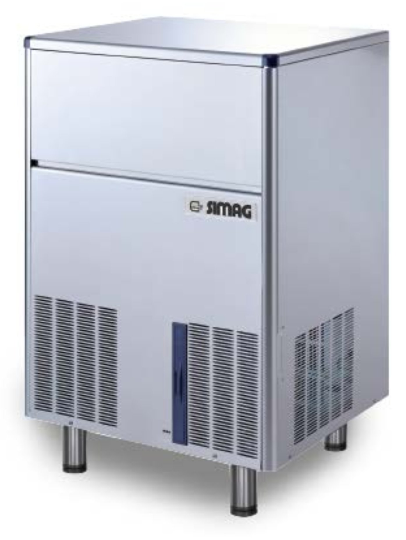 Machine à glaçons creux professionnelle avec réserve de 33 kg, production 92 kg/24 h - SDH 84 A