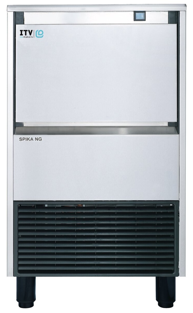 Machine à glaçons professionnelle cube 6,5 g avec réserve 20 kg production 76 kg - SNG70AH - ITV